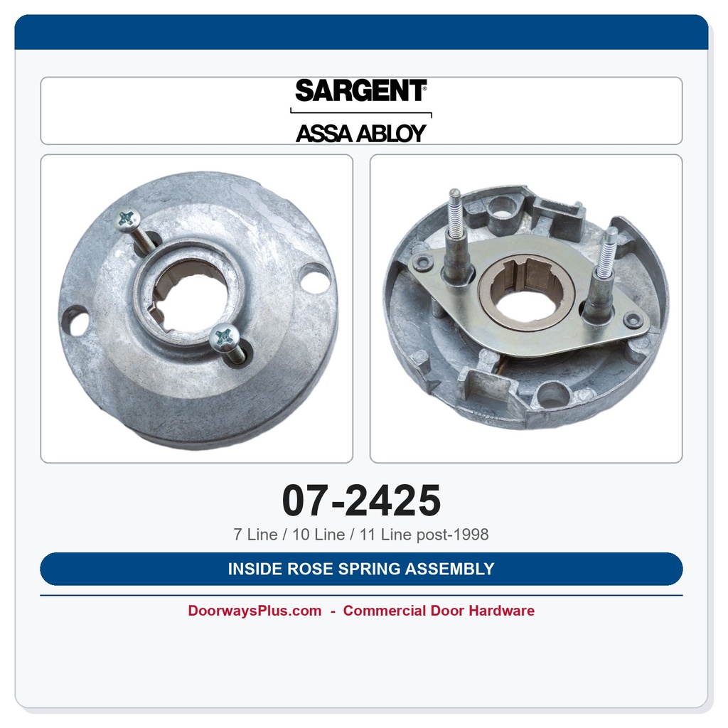 Sargent 07-2425 Inside Rose Spring Assembly | Lever Sag Fix ...